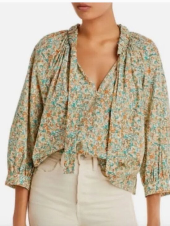 rails Tops - Rails Amal Cassia Floral Peasant Blouse Size XS